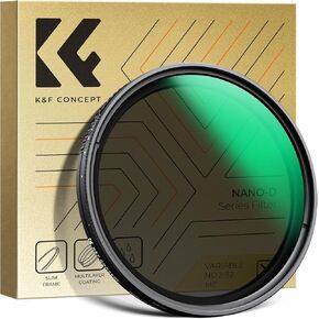 K&F Concept 67mm Variable ND2-32 ND Lens Filter 1-5 Stops Waterproof Adjustable Neutral Density Camera Lens Filter with 24 Multi-Layer Coatings (D-Series)
