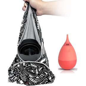VSGO Camera Protective Wrap,17.71"X17.71" Lens Protective Wrap and V-B011E Camera Cleaning Blower