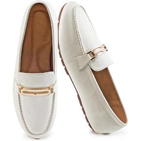 Alicegana Penny Loafers for Women Comfortable - Dress Casual Slip On Flat Shoes for Walking Business Work Driving Office