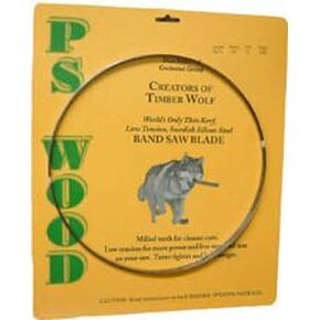PS Wood Timber Wolf 70 1/2 x 3/16 x 4 tpi Band Saw Blade fits Rikon 10" 10-305, Craftsman 10" 21400, Atlas 10" Workshop 9360, 912