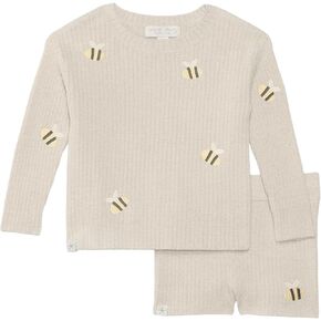 Barefoot Dreams baby-girls Cozychic Ultra Lite® Toddler Bee Set(toddler)