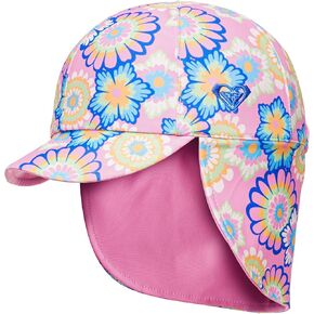 قبعة دلو السباحة في Roxy Baby - حماية واسعة من أشعة الشمس - ملابس سباحة أنيقة وعملية ، حزام ذقن متين