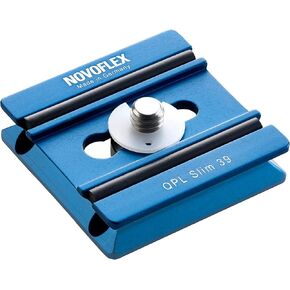 NOVOFLEX QPL-SLIM-39-39mm Slim Quick Release Plate - 1/4" Screw (QPL-SLIM-39)