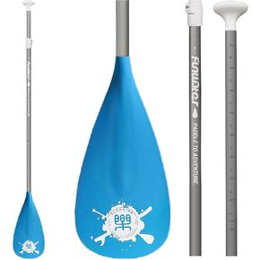 FunWater SUP Paddles - Adjustable Stand Up Paddle 3 Piece Floating Alloy Portable Paddle Board Paddles - Lightweight & Floating oars - Durable and Packable - Efficient Padding