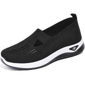 Women Footwear Orthopedic Sneakers Woven Breathable Running Shoes Arch Support Walking Shoes Soft Sole Shoes Cloud Slide Orthopedic