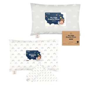 Keababies 1-Pack Toddler Pillow and Toddler Pillowcase for 13X18 Pillow - Soft Organic Cotton Toddler Pillows for Sleeping - Organic Toddler Pillow Case for Boy, Kids
