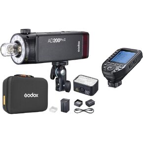Godox AD200 Pro II Pocket Flash with Godox XProII-O Wireless Flash Trigger Compatible with Panasonic Compatible with Olympus Camera