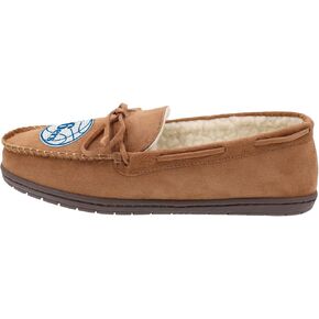 FOCO Chicago Bulls NBA Mens Team Logo Moccasin Slippers - L