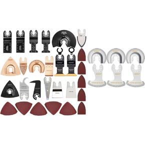 BUNDLE-118PCS Oscillating Tool Blade Accessories with 6PCS Diamond Oscillating Tool Blades