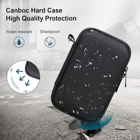 Canboc Carrying Case for Canon PowerShot V1 Hybrid Digital Camera, Point and Shoot 4K Video Vlogging Camera Bag, Zipper Mesh Pocket fits USB Cable, Batteries, Black(Case Only) in Kuwait