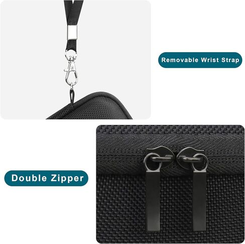 Canboc Carrying Case for Canon PowerShot V1 Hybrid Digital Camera, Point and Shoot 4K Video Vlogging Camera Bag, Zipper Mesh Pocket fits USB Cable, Batteries, Black(Case Only) in Kuwait
