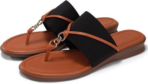 Coutgo Womens Flip Flops Wedge Sandals argy Beach Flats Summer Summer Slip على أحذية النعال الممتدة in Kuwait