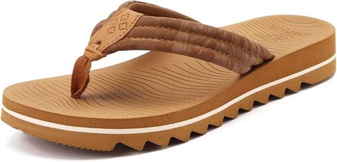 COFACE Womens Arch Support Flip Flops Yoga Mat Comfortable Thick Cushion Walking Thong Sandals Lightweight Slip On Summer Beach Slippers in Kuwait