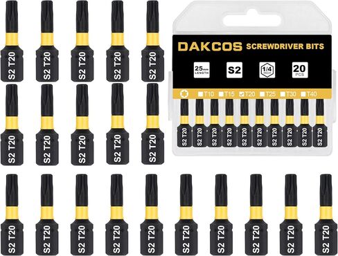 مجموعة بت TROX TORX ، 20 قطعة S2 S2 STELLE STEEL 1 بوصة 1 بوصة الإدراج قطع البراغي hex سداسي مع فتحة إطلاق سريعة in Kuwait