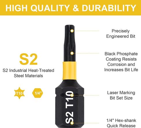 مجموعة بت TROX TORX ، 20 قطعة S2 S2 STELLE STEEL 1 بوصة 1 بوصة الإدراج قطع البراغي hex سداسي مع فتحة إطلاق سريعة in Kuwait
