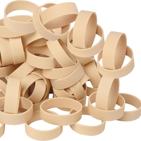 Rubber Bands Size#82 Elastic Rubber Bands 65 Pieces Black Heavy Duty Rubber bands Extra Thick Wide Industrial Strong rubber bands for office supplies Survival Camping Biking Fishing Tactical in Kuwait