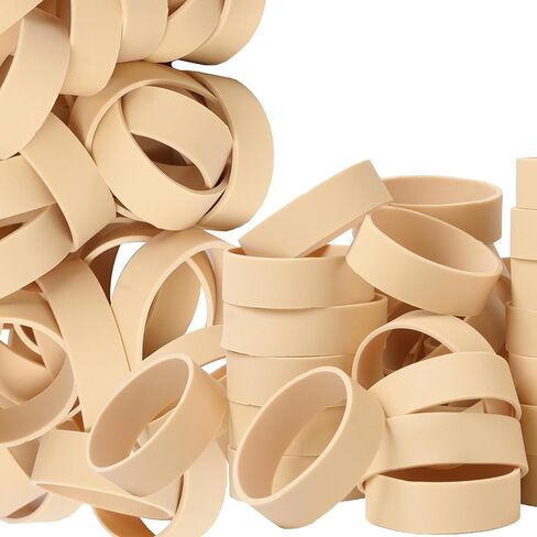 Rubber Bands Size#82 Elastic Rubber Bands 65 Pieces Black Heavy Duty Rubber bands Extra Thick Wide Industrial Strong rubber bands for office supplies Survival Camping Biking Fishing Tactical in Kuwait