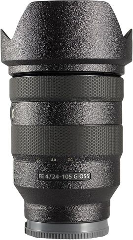 Lens Protective Film Decorative Sticker Compatible with Sony FE 24-105mm F4G OSS Comprehensive Protection Anti-Scratch/Anti-Wear/No-Residue/3M Materail(Ghost Black) in Kuwait