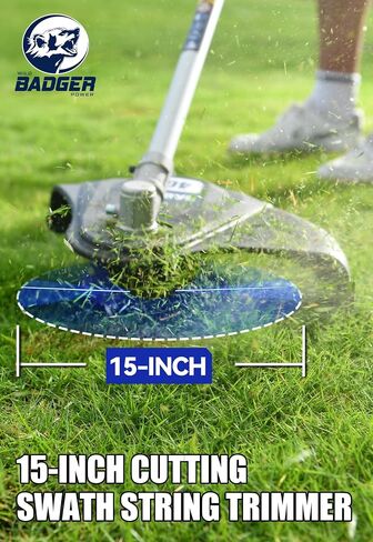 40V Cordless Weed Wacker, String Trimmer/Edger, Pole Saw, Hedge Trimmer and Brush Cutter Blade, Attachment Capable 4-in-1 Multi-Tool Kit with 2 * 20V 4Ah Battery and 1*Charger in Saudi Arabia
