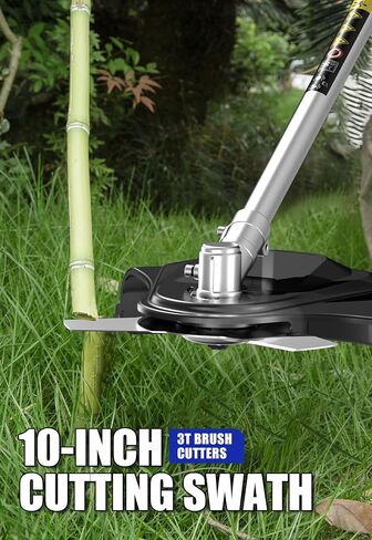 40V Cordless Weed Wacker, String Trimmer/Edger, Pole Saw, Hedge Trimmer and Brush Cutter Blade, Attachment Capable 4-in-1 Multi-Tool Kit with 2 * 20V 4Ah Battery and 1*Charger in Saudi Arabia