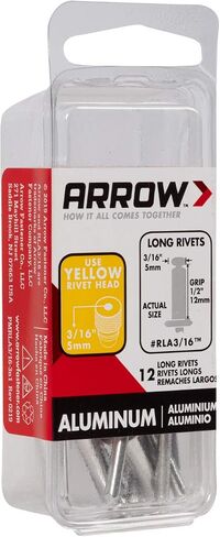 Arrow Fastener RSA3/16IP Short Aluminum 3/16-Inch Rivets, 50-Pack in Saudi Arabia