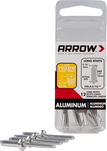 Arrow Fastener RSA3/16IP Short Aluminum 3/16-Inch Rivets, 50-Pack in Saudi Arabia