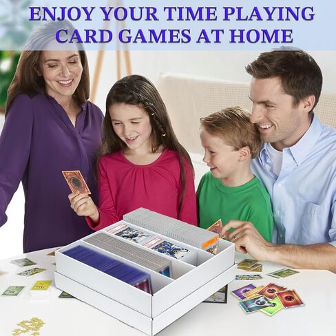 Trading Card Storage Box - 2 Rows, Cardboard Card Boxes holds 1100+ Top Loaders, Graded Card Case for PSA/BGS/HGA, Card Holders Organizer for Sports Cards, 4 Pack in Kuwait