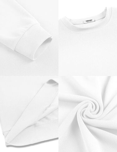 COOFANDY رجالي Crewneck بلوزات طويلة الأكمام الأساسية البلوز قمصان حك محكم Soild بلايز عادية in Saudi Arabia