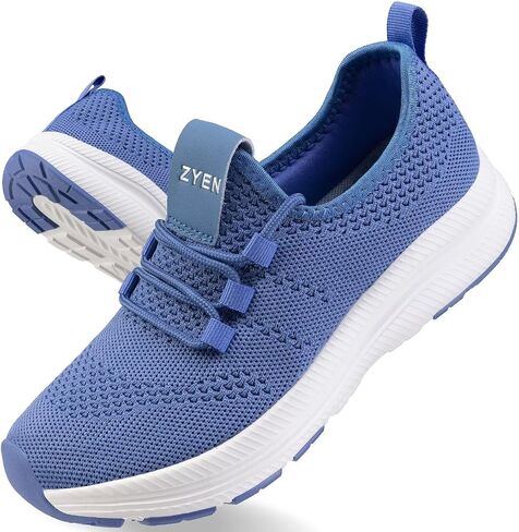 ZYEN Wide Toe Box Shoes Women Non-Slip Ultra Light Running Sneakers Extra Wide Feet Arch Support Walking Shoes Tennis Diabetes Breathable Gym Workouts 6-12 in Kuwait