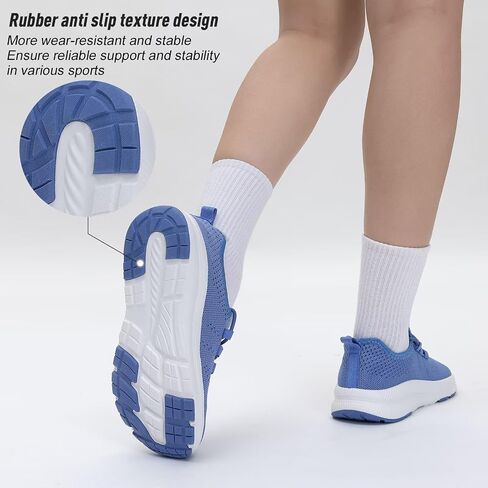 ZYEN Wide Toe Box Shoes Women Non-Slip Ultra Light Running Sneakers Extra Wide Feet Arch Support Walking Shoes Tennis Diabetes Breathable Gym Workouts 6-12 in Kuwait