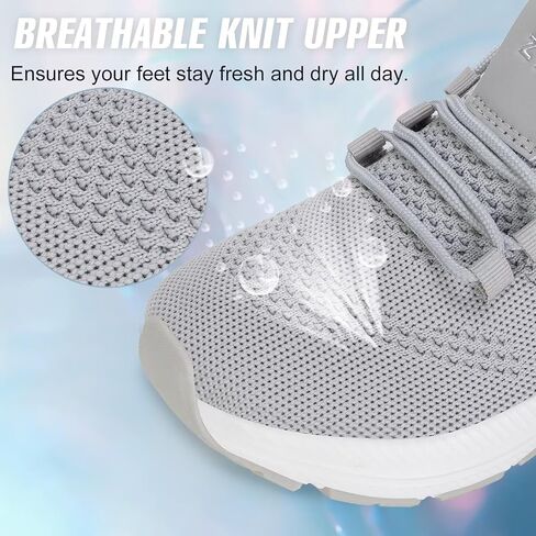 ZYEN Wide Toe Box Shoes Women Non-Slip Ultra Light Running Sneakers Extra Wide Feet Arch Support Walking Shoes Tennis Diabetes Breathable Gym Workouts 6-12 in Kuwait