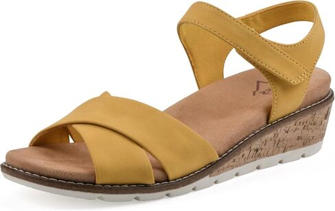 المنحدرات من White Mountain Women's Tinna Cork Wedge Sandal in Kuwait