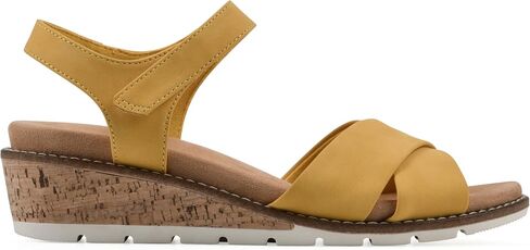 المنحدرات من White Mountain Women's Tinna Cork Wedge Sandal in Kuwait