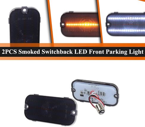 ADIIL 2PCS Front Parking Light Kit Amber Lens Turn Signal Light Housings For 1966-1968 Ford Bronco in Kuwait