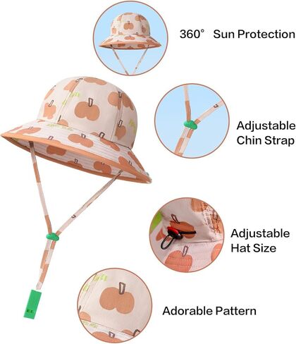 Baby Sun Hat, Toddler Bucket Hat for Boys Girls Infant Beach in Saudi Arabia