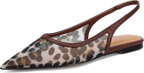 شقق Slingback للنساء تصميم أخمص القدمين الأنيق مع مواد شبكية مريحة لثوب الحفلات التنفس أحذية أنيقة in Saudi Arabia