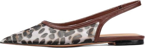 شقق Slingback للنساء تصميم أخمص القدمين الأنيق مع مواد شبكية مريحة لثوب الحفلات التنفس أحذية أنيقة in Saudi Arabia