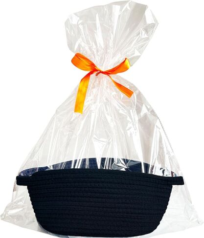Small Woven Easter Gift Basket with Handles, 12 x 8 x 5 inches, Rope Basket Organizer with Gift Bags and Ribbons (Red) in Saudi Arabia