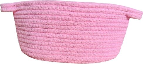 Small Woven Easter Gift Basket with Handles, 12 x 8 x 5 inches, Rope Basket Organizer with Gift Bags and Ribbons (Red) in Kuwait