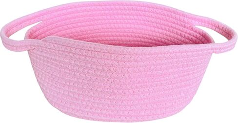 Small Woven Easter Gift Basket with Handles, 12 x 8 x 5 inches, Rope Basket Organizer with Gift Bags and Ribbons (Red) in Kuwait