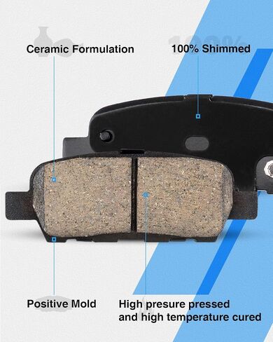 Anpulsero Rear Brake Pads and Rotors Kit Compatible with Select Scion, Subaru and Toyota Models,Outback 10-14, FR-S 13-16, BRZ 13-20, Legacy 10-14, 86 17-20,Drilled Slotted Rotors 11.4 inch(289.8mm) in Saudi Arabia