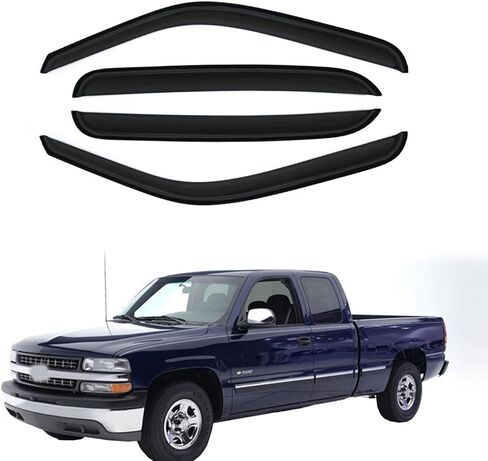 Smoke Window Visors Compatible with 2003-2009 Toyota 4Runner Sun Rain Guards Wind Deflectors 4pc 94924 in Kuwait