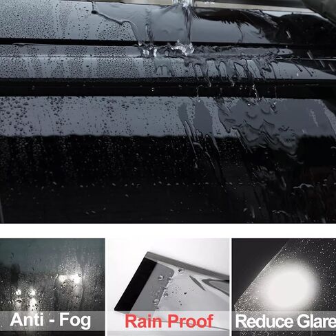 Smoke Window Visors Compatible with 2003-2009 Toyota 4Runner Sun Rain Guards Wind Deflectors 4pc 94924 in Kuwait