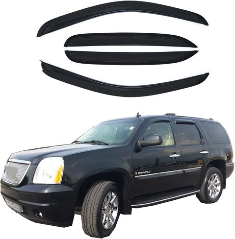 Smoke Window Visors Compatible with 2003-2009 Toyota 4Runner Sun Rain Guards Wind Deflectors 4pc 94924 in Saudi Arabia