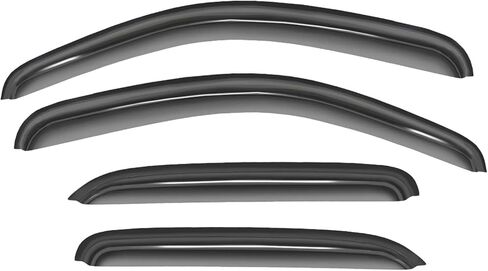 Smoke Window Visors Compatible with 2003-2009 Toyota 4Runner Sun Rain Guards Wind Deflectors 4pc 94924 in Saudi Arabia