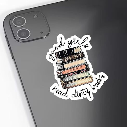 3PCS Good Girls Read Dirty Books Sticker Funny Gift for Him,Husband,Boyfriend,Dad, Emerican Hard Hat Stickers Helmet Funny Sticker, Co-Workers Sticker 3in in Saudi Arabia