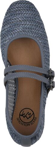 WHITE MOUNTAIN Women's Bocage Double-Strap Flat in Saudi Arabia