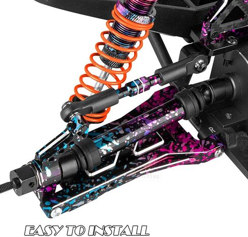 RC Turnbuckles Camber Links ترقيات الجزء لـ 1/10 Slash/Stampede/Rustler/Bandit 2WD VXL، وصلات شدادات الألومنيوم Camber Links القفزات لأعلى، أزرق داكن in Kuwait