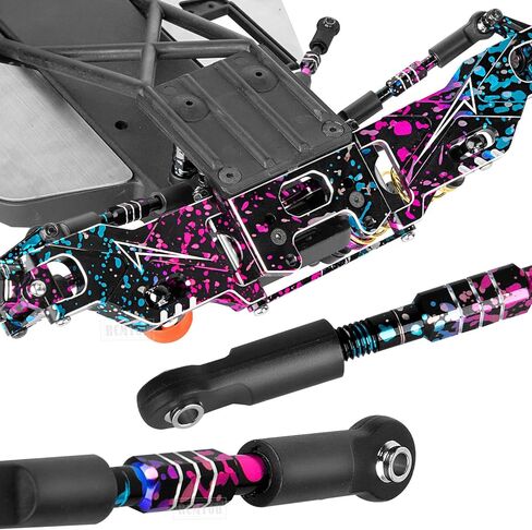 RC Turnbuckles Camber Links ترقيات الجزء لـ 1/10 Slash/Stampede/Rustler/Bandit 2WD VXL، وصلات شدادات الألومنيوم Camber Links القفزات لأعلى، أزرق داكن in Kuwait