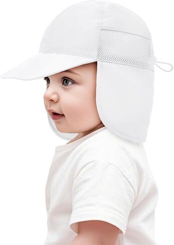 Century Star UPF 50+ Baby Sun Hat with Neck Flap Infant Toddler Girl Beach Hats Wide Brim Baby Boy Sun Hat Kids Swim Cap in Saudi Arabia